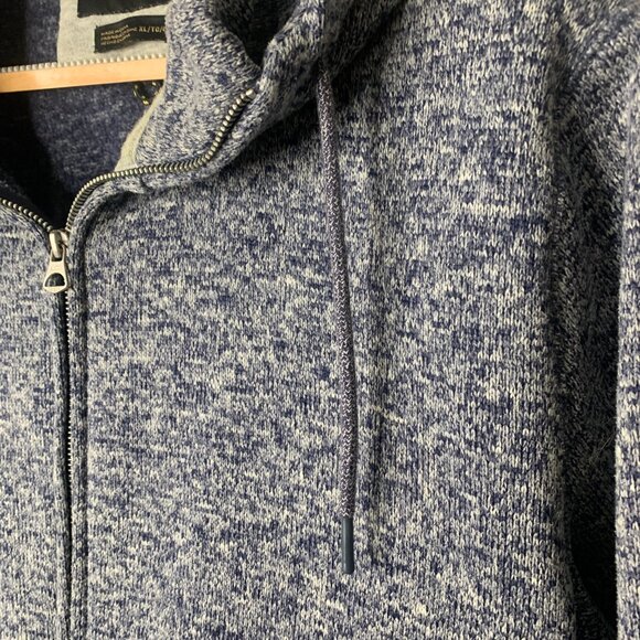 Quiksilver, MensHoodie, Winter, Cozy.FullZip, XLSize, Blue&Grey,SurfStyle,Casual - Picture 7 of 16